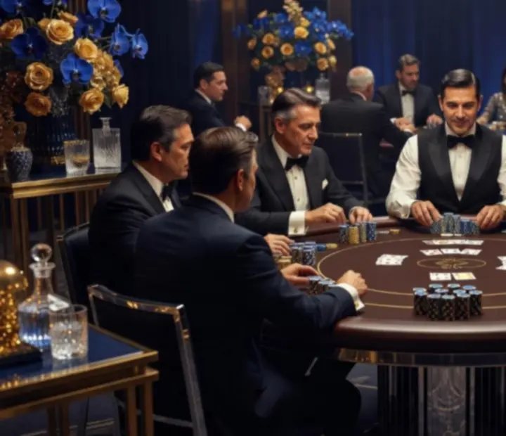 Interaktywna rozgrywka pokerowa prowadzona przez profesjonalnego krupiera podczas eventu